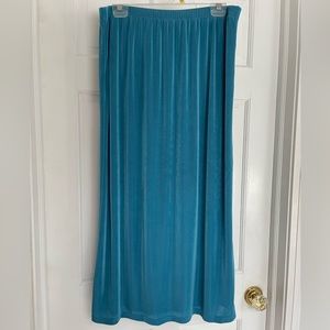 Teal knit skirt PXL